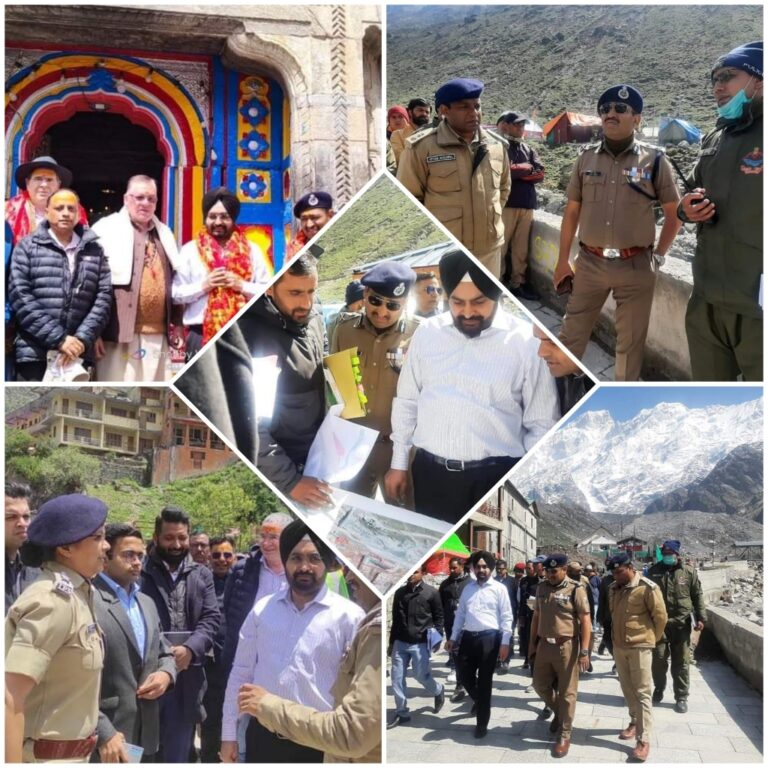 Uttarakhand chief secretary Dr S.S.Sandhu and DGP Ashok Kumar visit Kedarnath and Badrinath