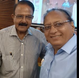Author Sunil Negi with Amod Kanthji